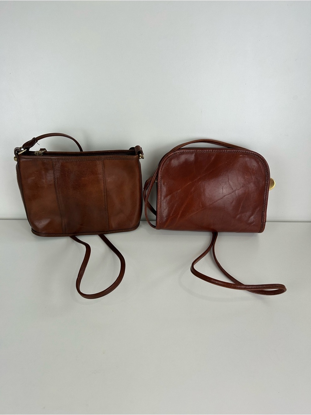 VINTAGE BRAHMIN CROSSBODY SHOULDER BAG PURSE SET OF 2 - Picture 2 of 15